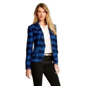Merona Blue Plaid Blazer